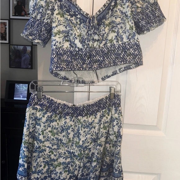 Alice + Olivia Blue Floral Mini Dress - Picture 6 of 8